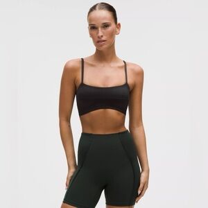 NWT Satin Spaghetti Strap Yoga Bra *light (size:4)